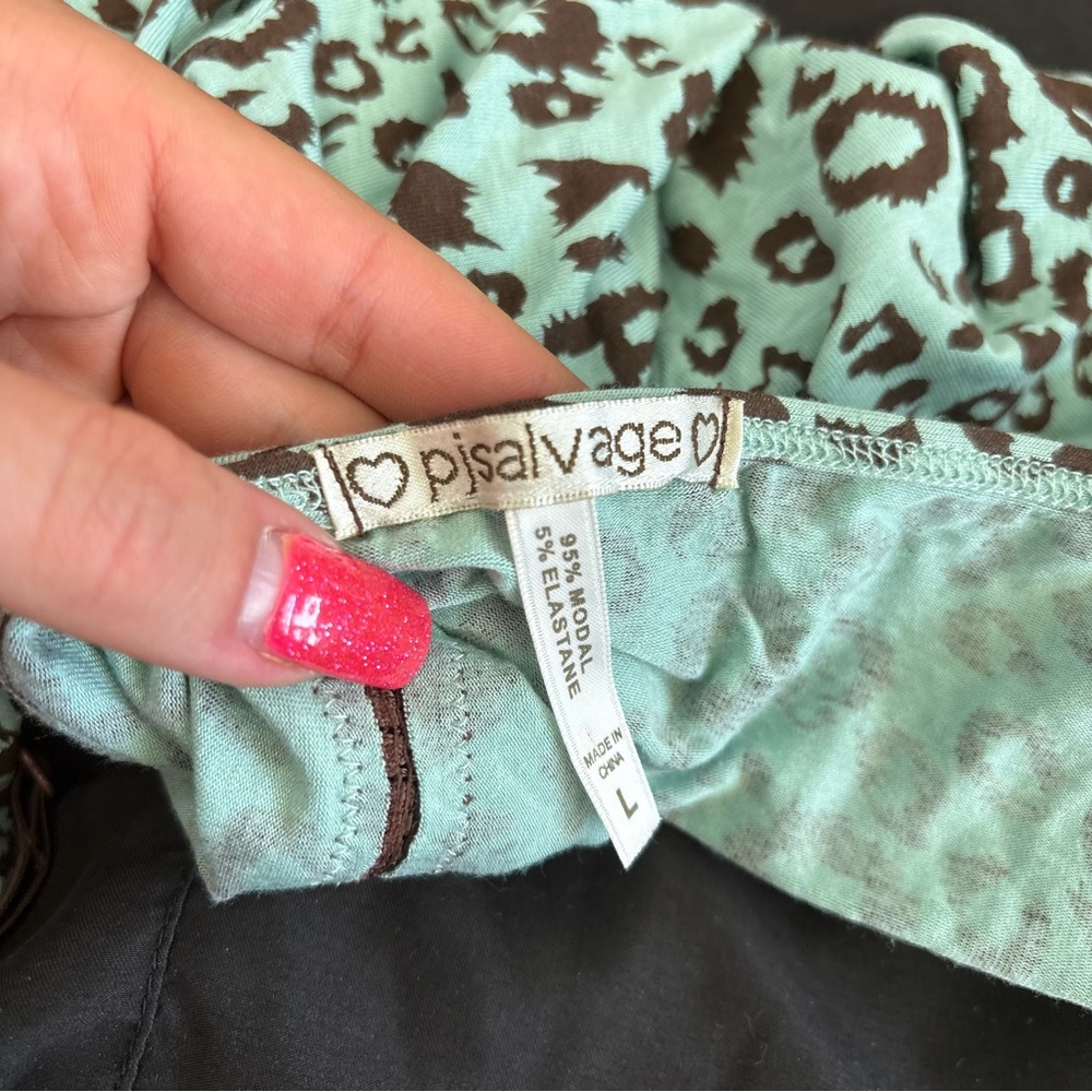 Pjsalvage blue cheetah slip dress - Picture 4 of 4